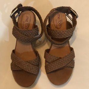 Me Too (Soho) beige leather‎ Porsche wedges